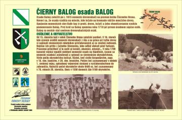 Osada Balog - dnes centrum obce